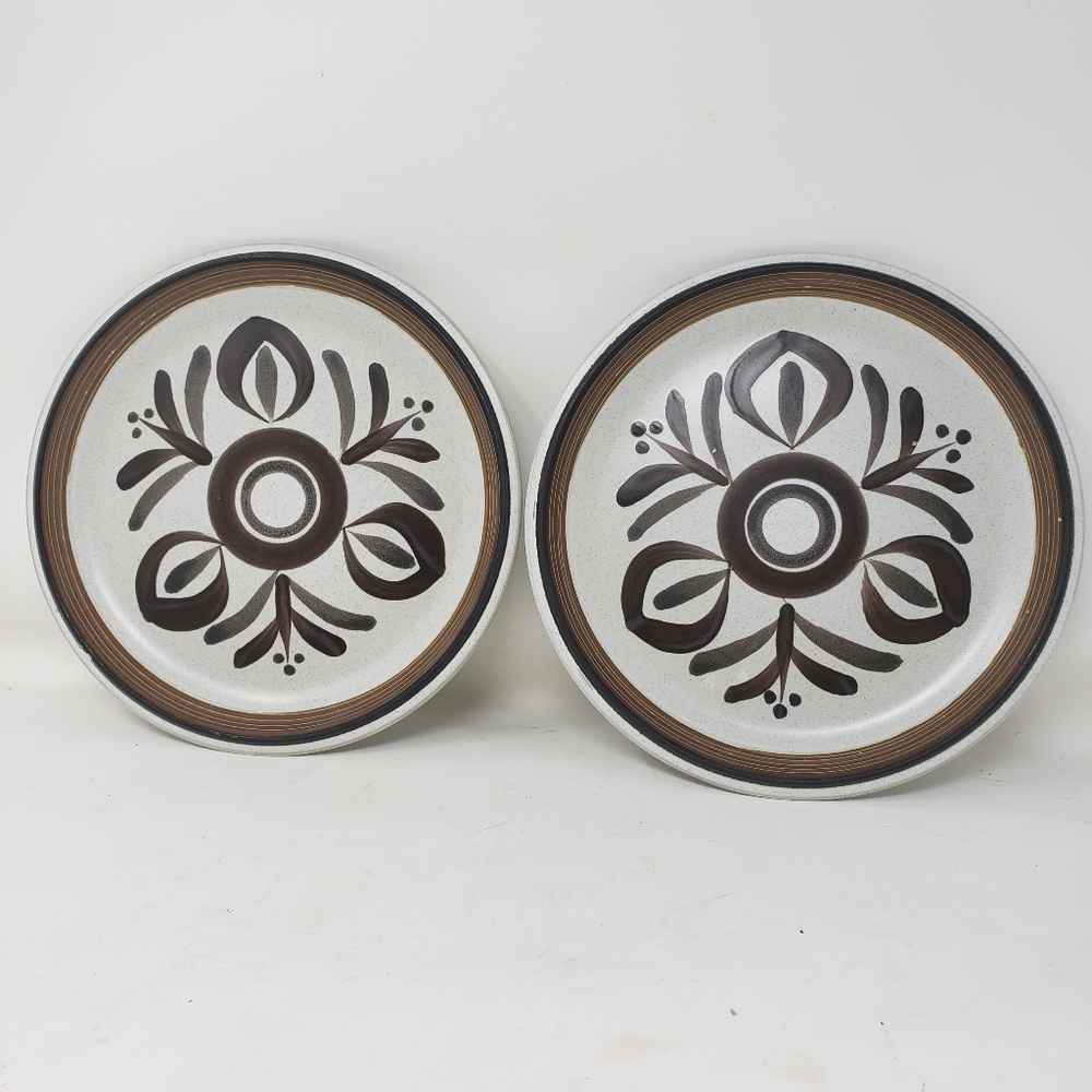 Nitto 8505 Inca Stoneware Japan Salad Plate set of 2